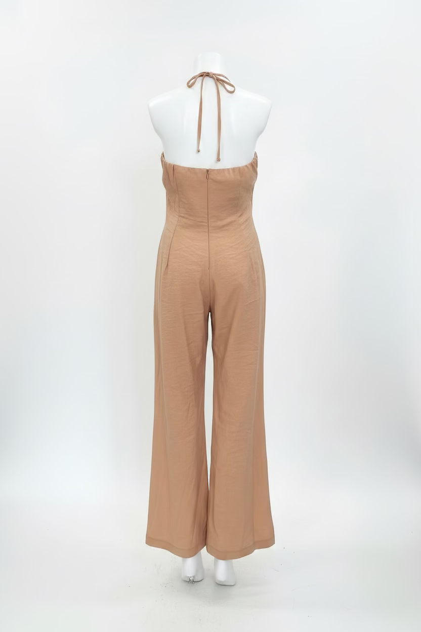 Haveone tuta beige-dietro