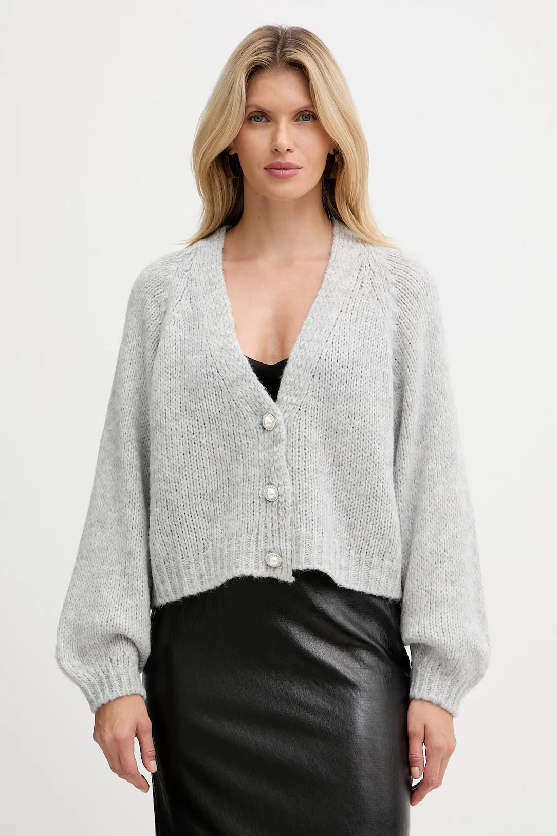 Haveone cardigan bottoni gioiello