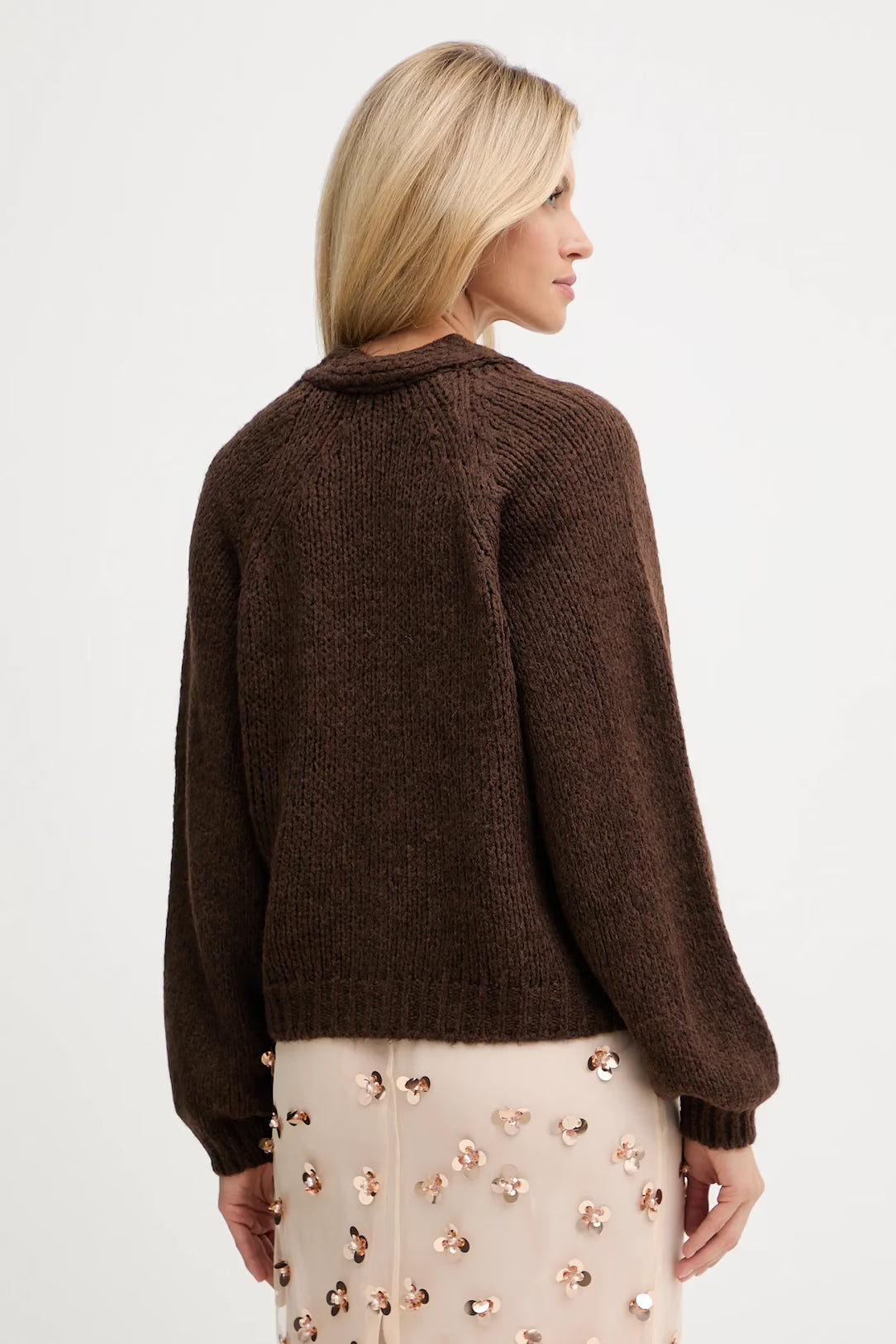 Haveone cardigan bottoni gioiello