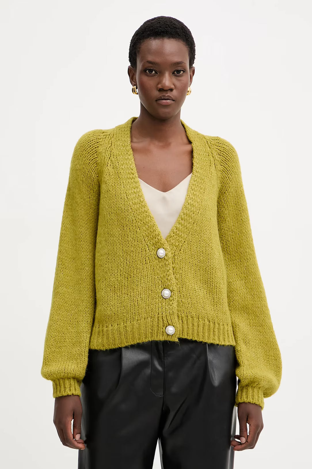 Haveone cardigan bottoni gioiello