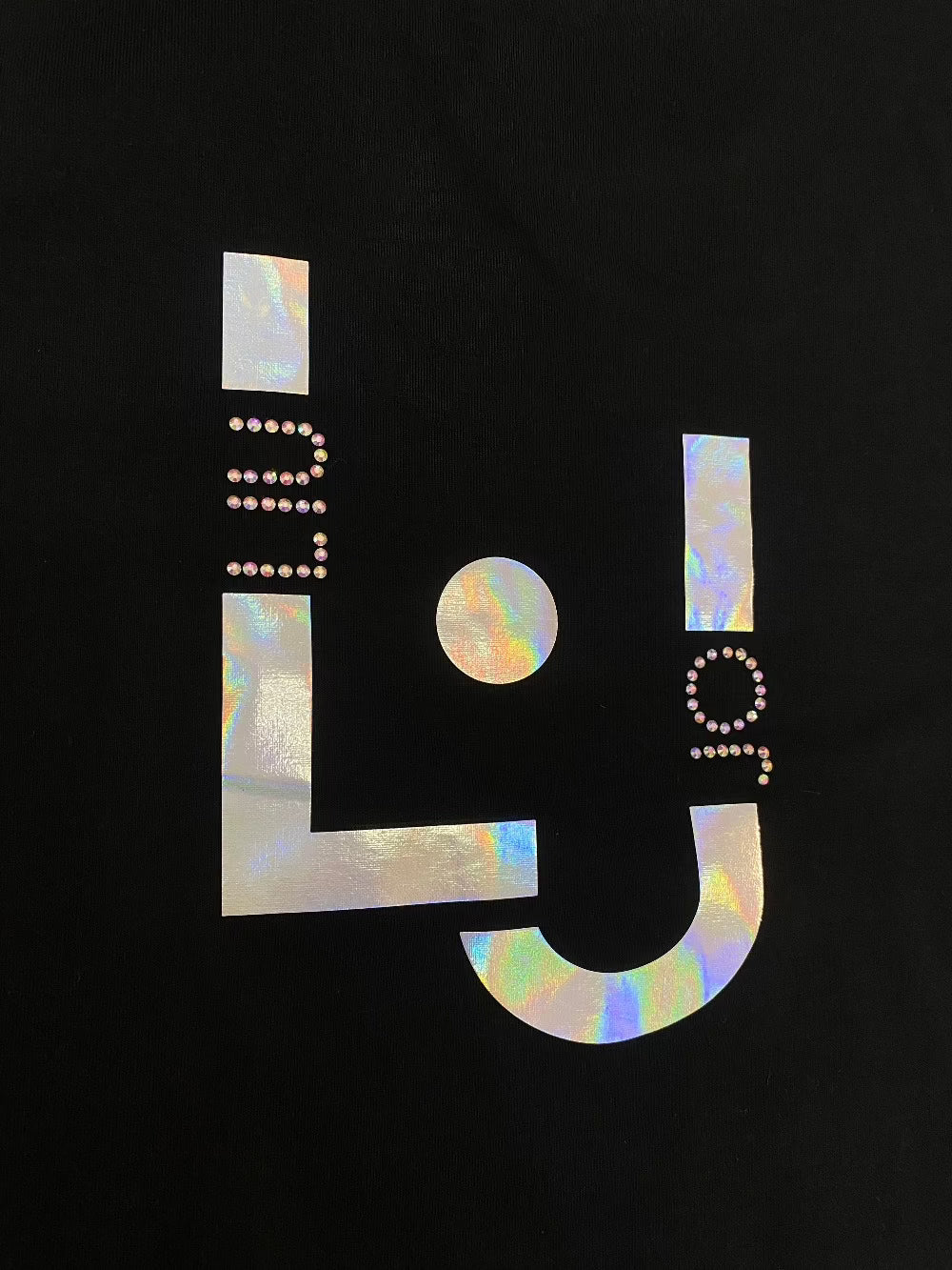 T-shirt Liu Jo logo nera dettaglio