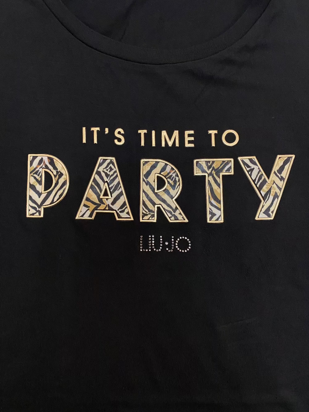 T-shirt Liu Jo nera party dettaglio