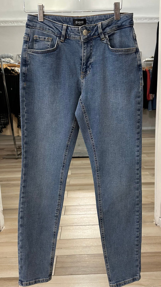 Jeans Emme Marella stretto chiaro frontale