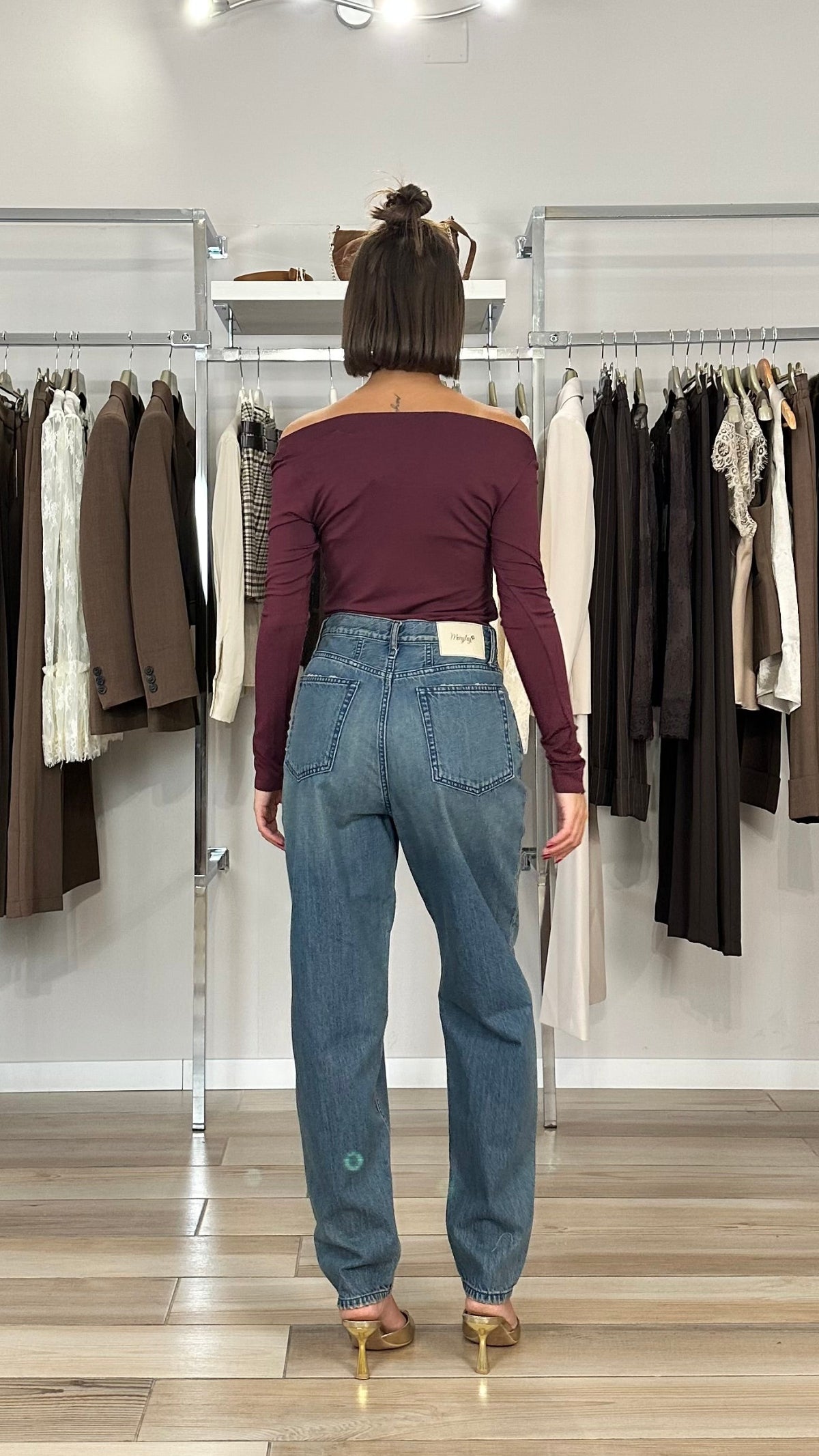 Jeans Maryley sabbiato - 24EB817-dietro
