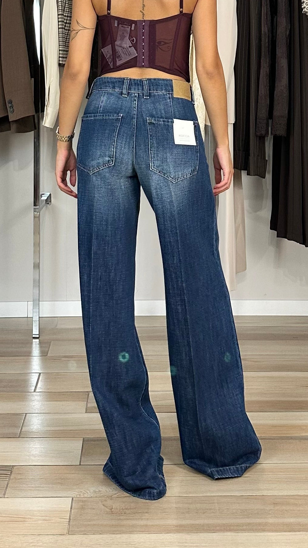 Jeans palazzo Kocca lullacat-dietro