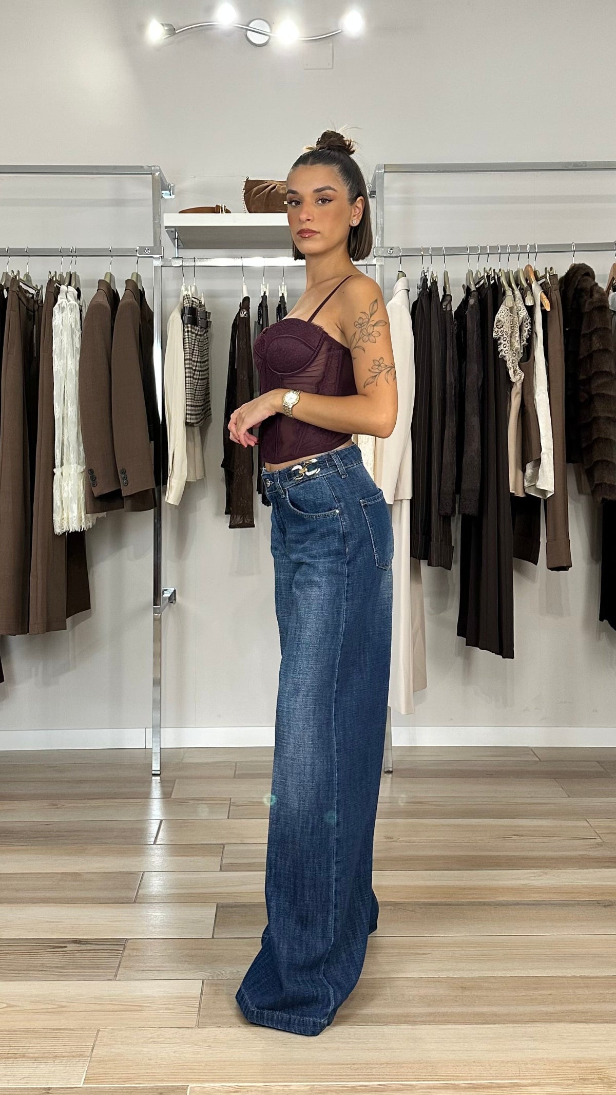 Jeans palazzo Kocca lullacat-laterale