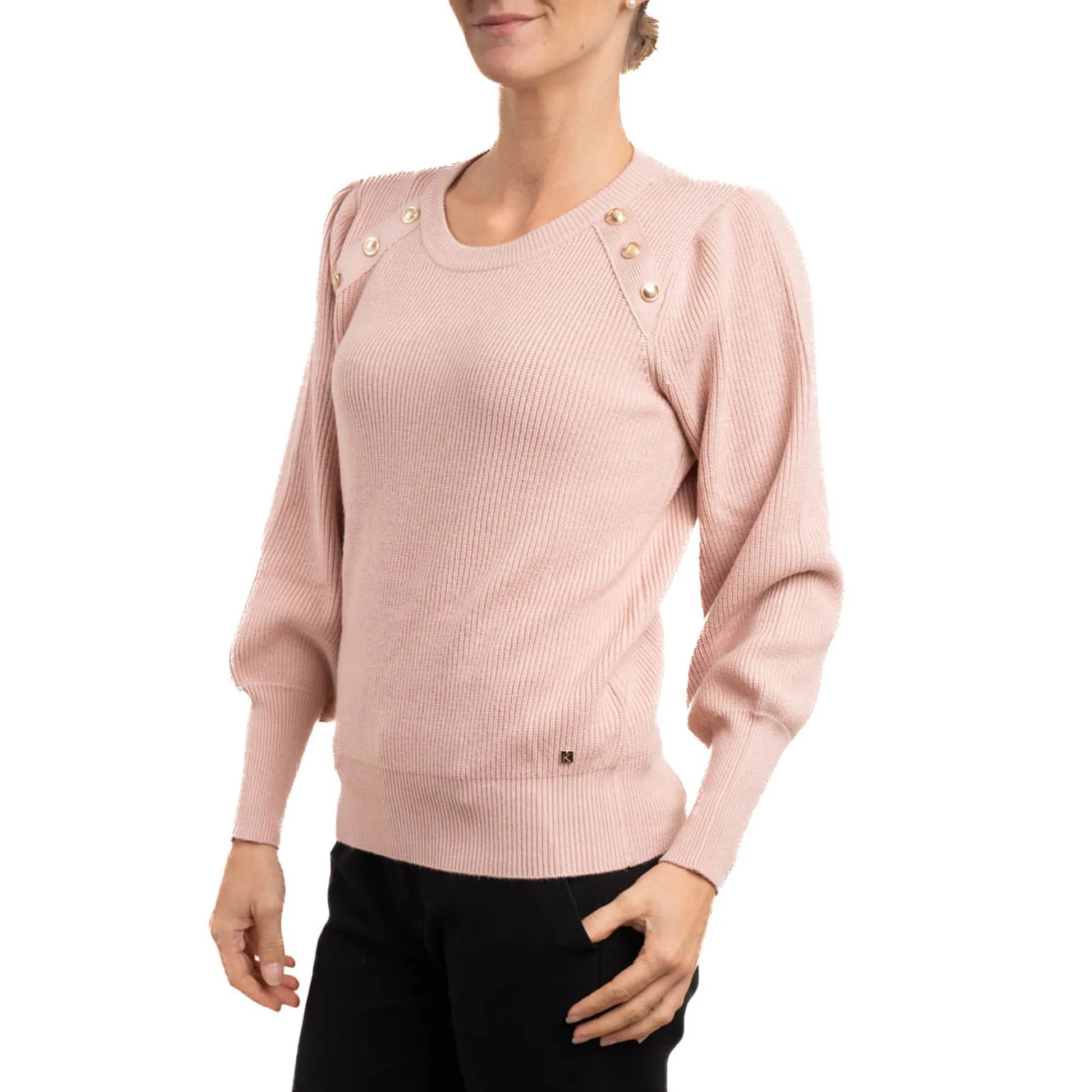 Maglione kocca rosa cipria