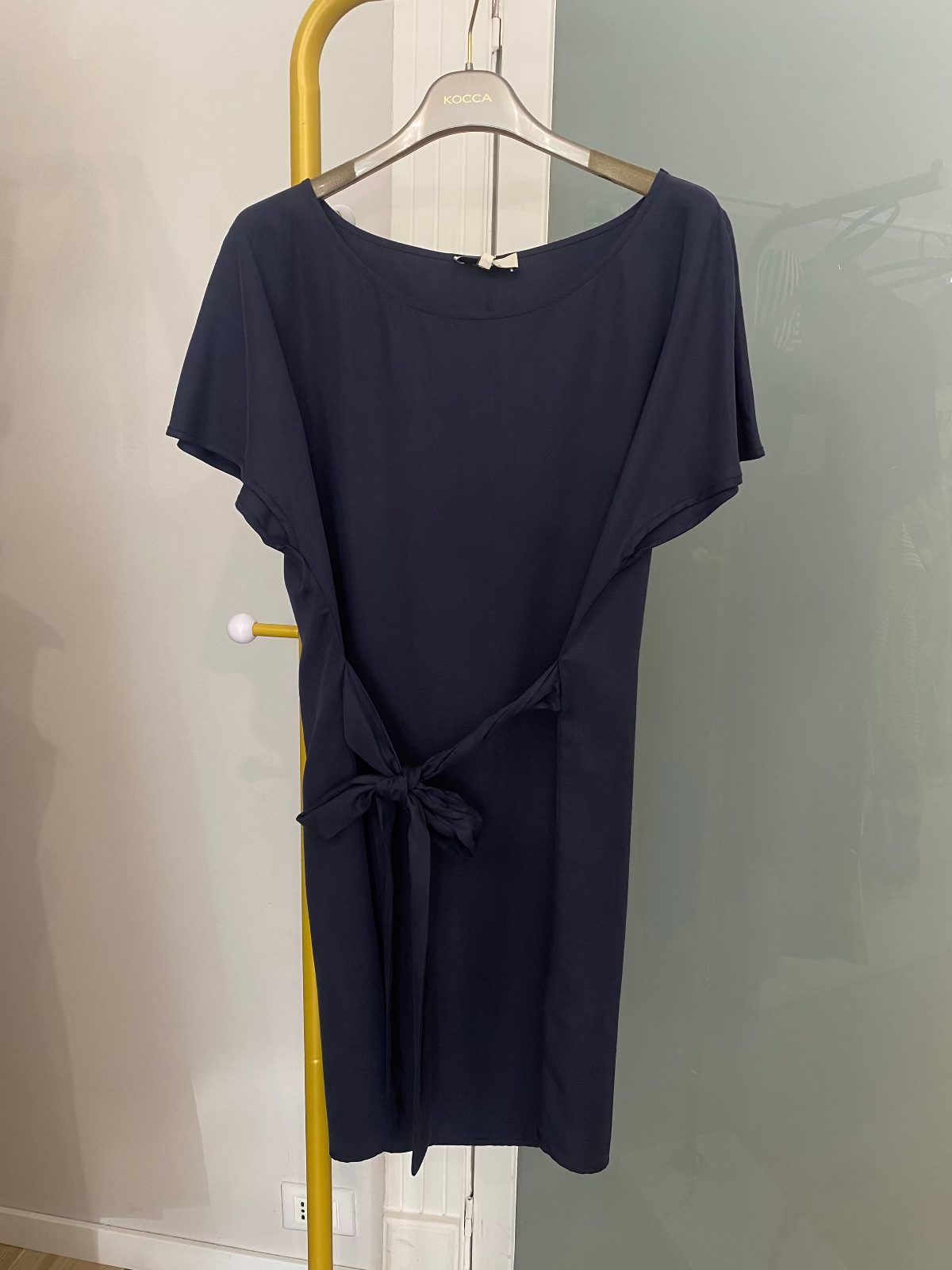 Kocca abito corto in lyocell blu