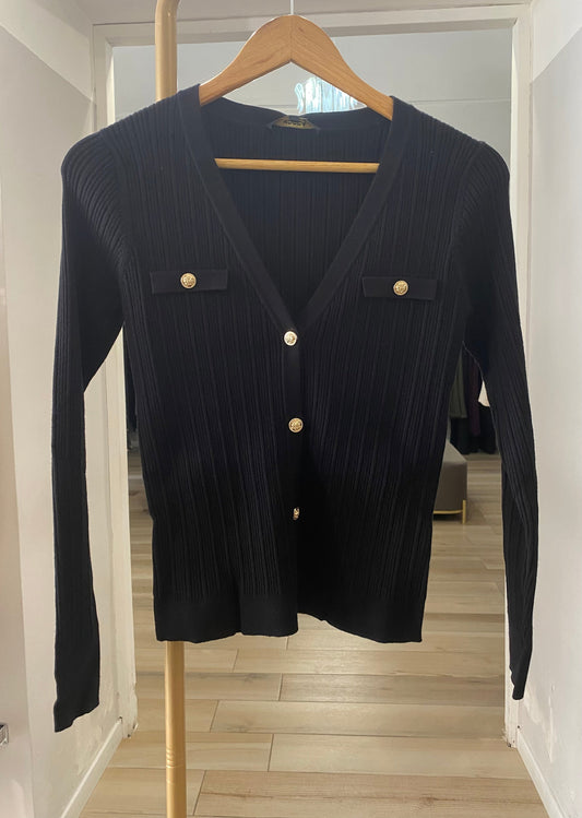 Kocca cardigan a costine nero
