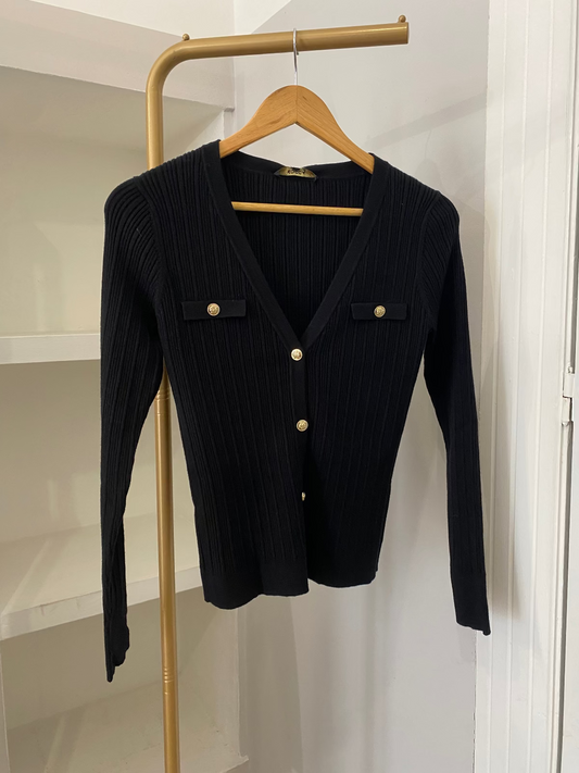 Kocca cardigan a costine nero