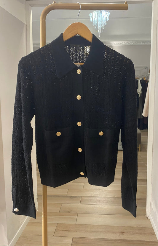 Kocca cardigan traforato nero