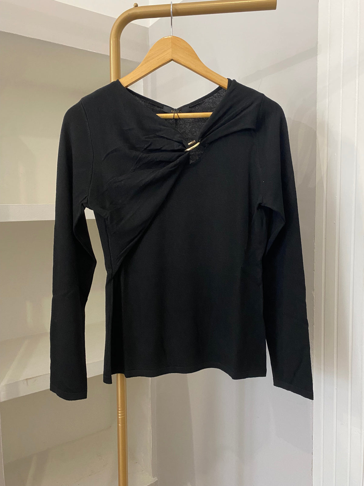 Kocca maglia in micro lurex nero 