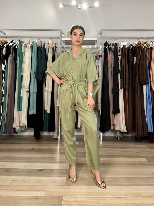 Kocca pantalone jogger verde dettaglio