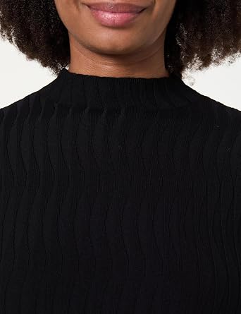 Maglia Morgan coste - 252-MROYA-nero-dettaglio