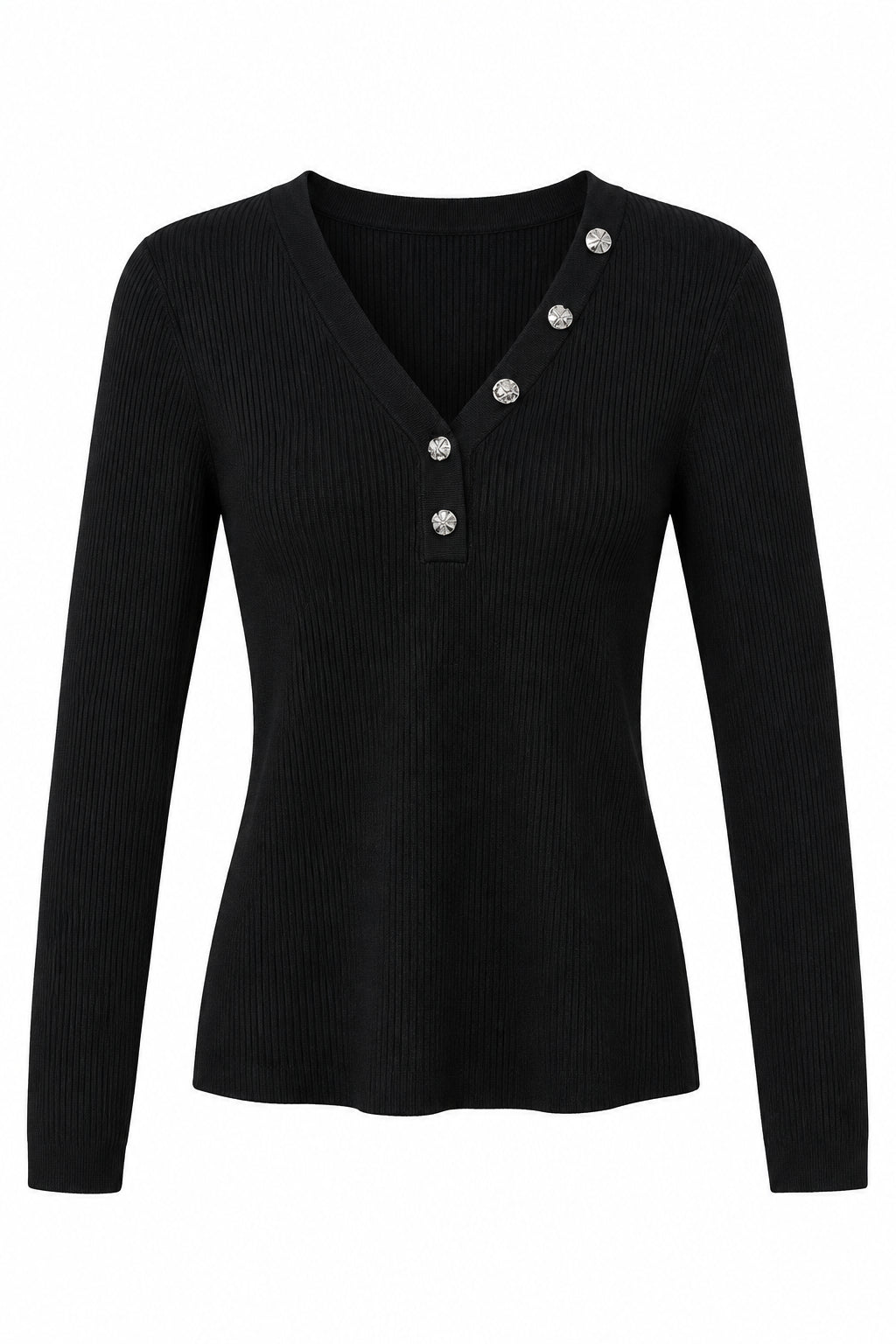 Maglia Morgan coste - 262-MBIZ-laterale-nero