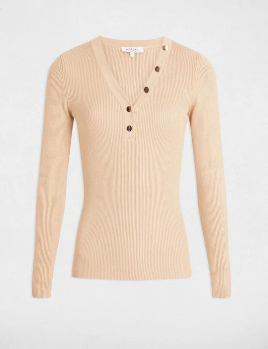 Maglia Morgan de toi scollo v - 261-MBANBIN-dettaglio