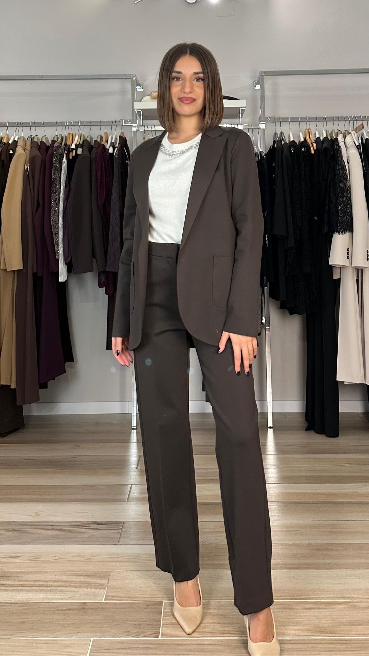 Maryley giacca moro frontale