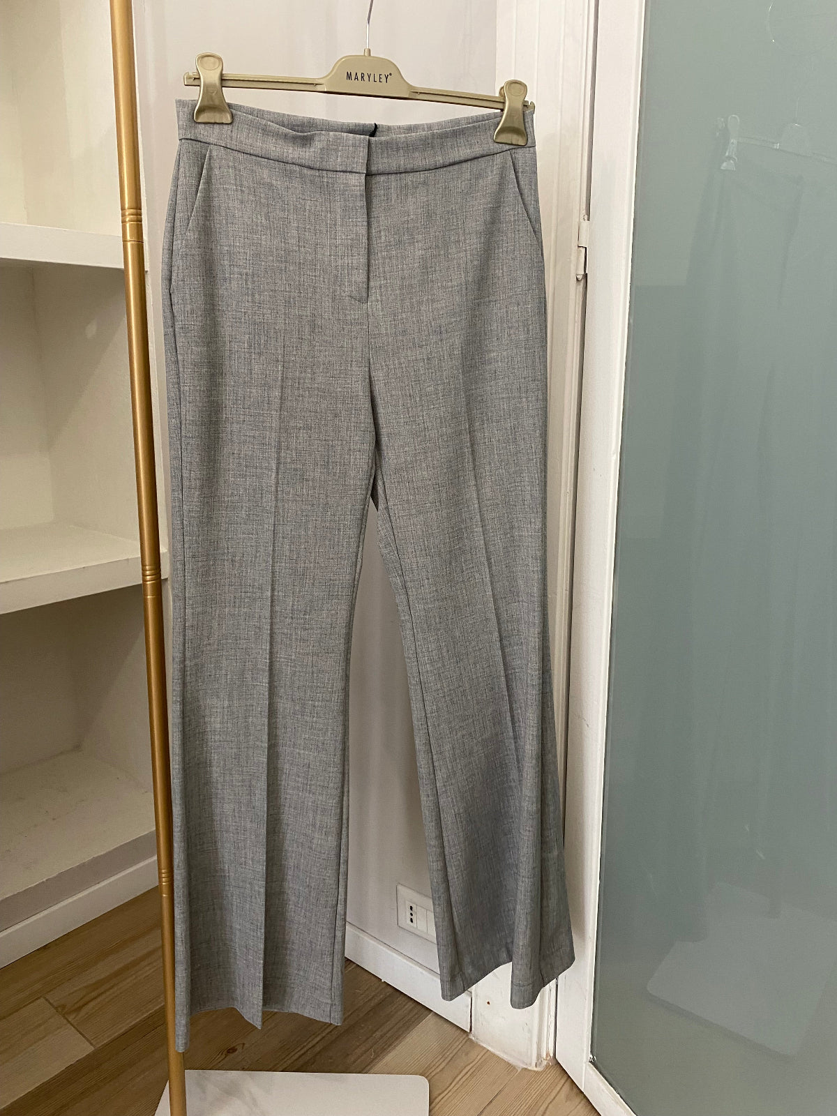 Maryley pantalone a zampa grigio