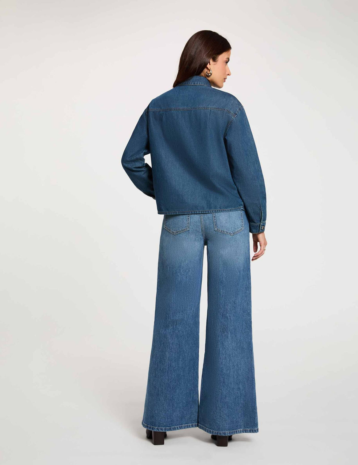 Morgan camicia in denim - CORINE-dietro