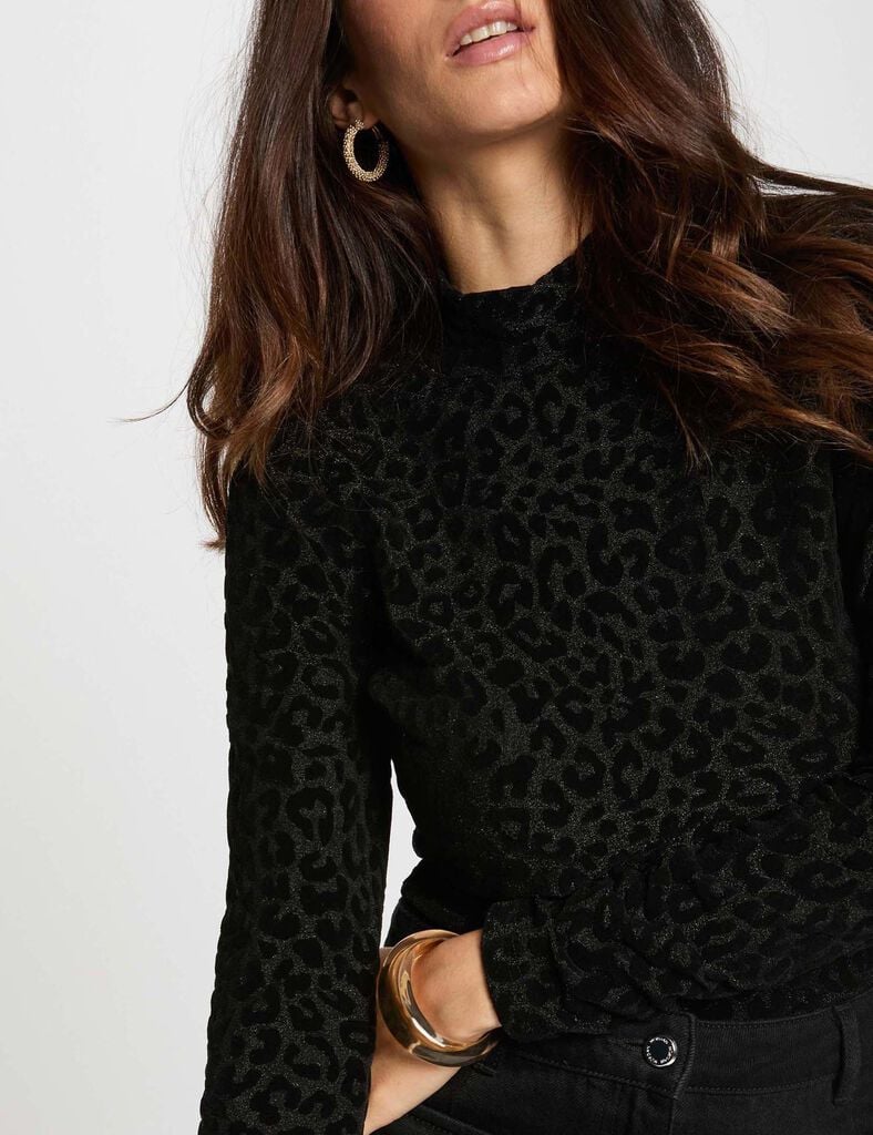 Morgandetoimagliettaleopardatadettaglio