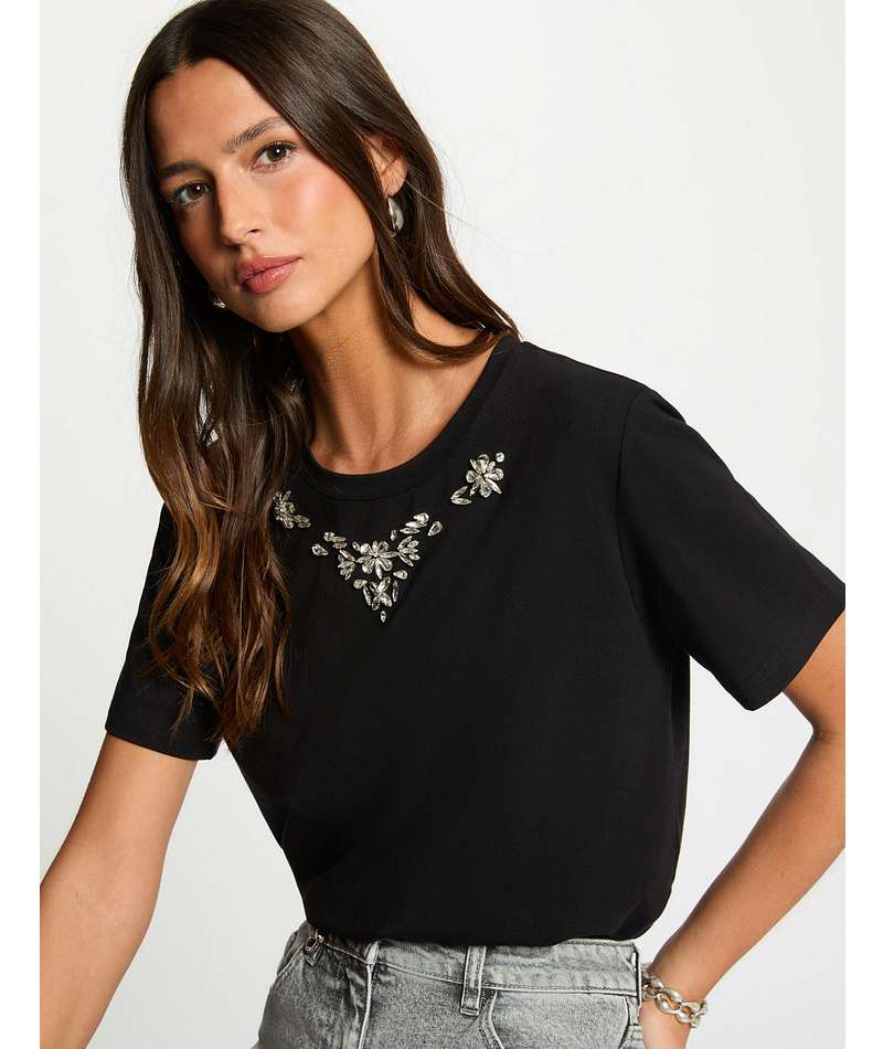 Morgandetoit-shirtconapplicazioninerofrontale