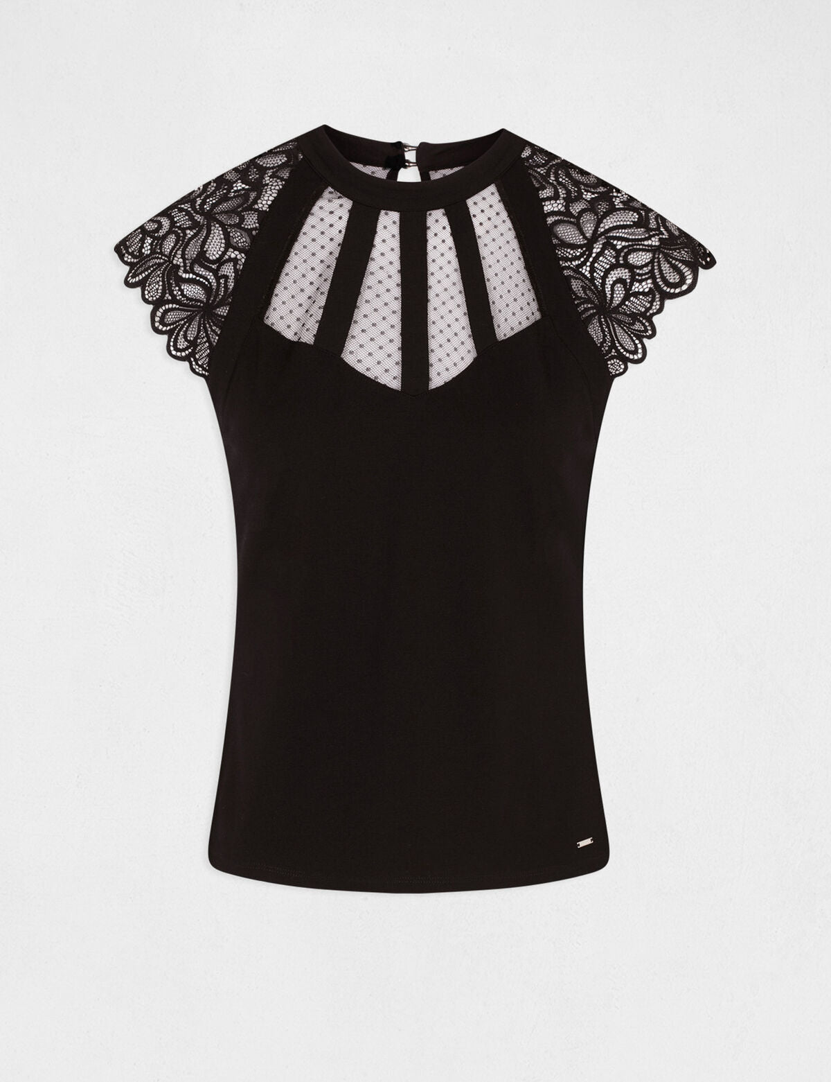 Morgan de toi t-shirt in pizzo dettaglio