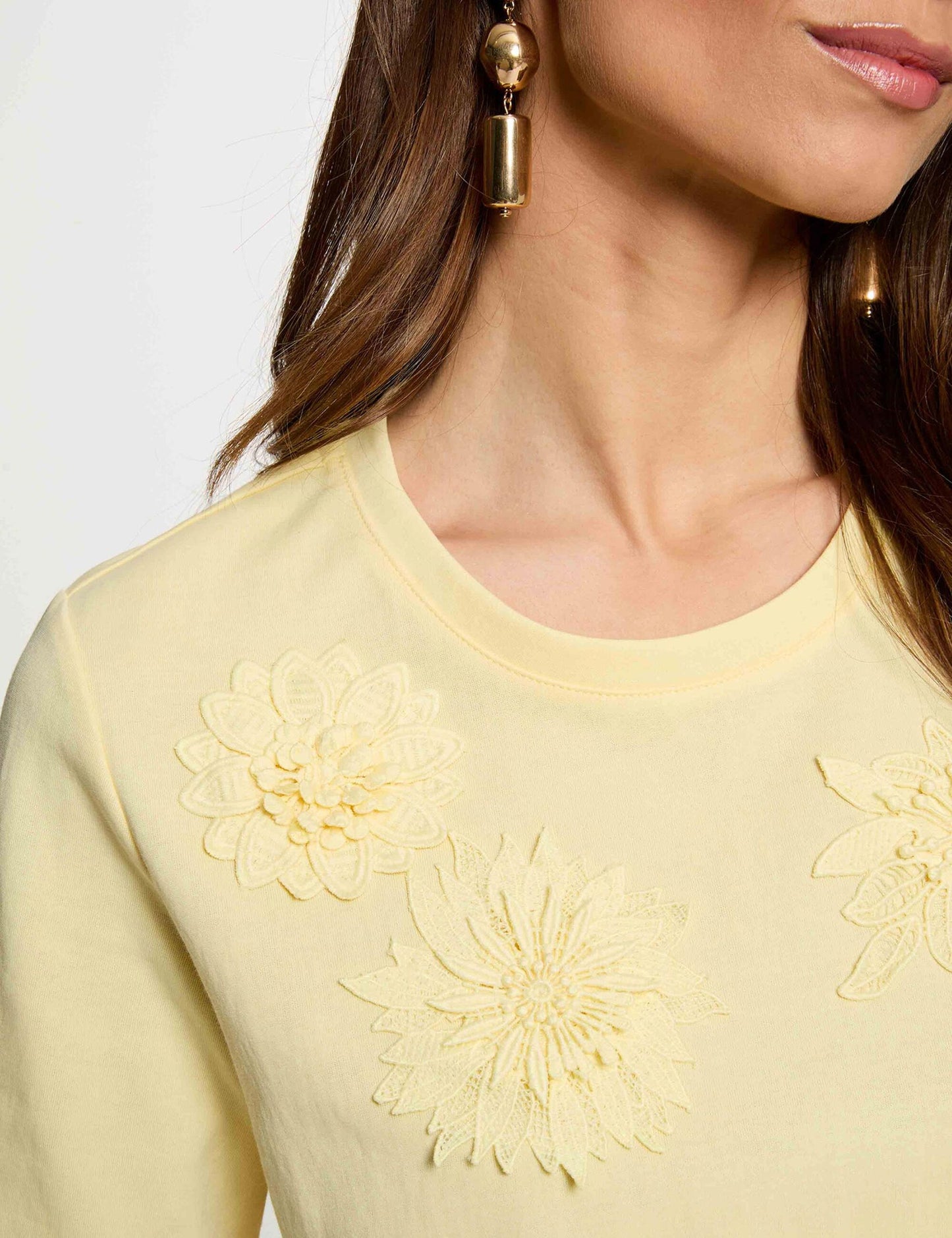 Morgan t-shirt ricami fiori