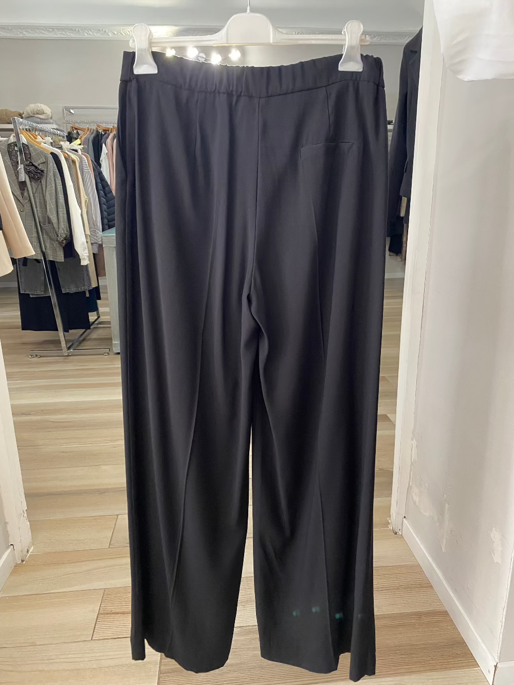 Pantalone a palazzo nero Maryley retro