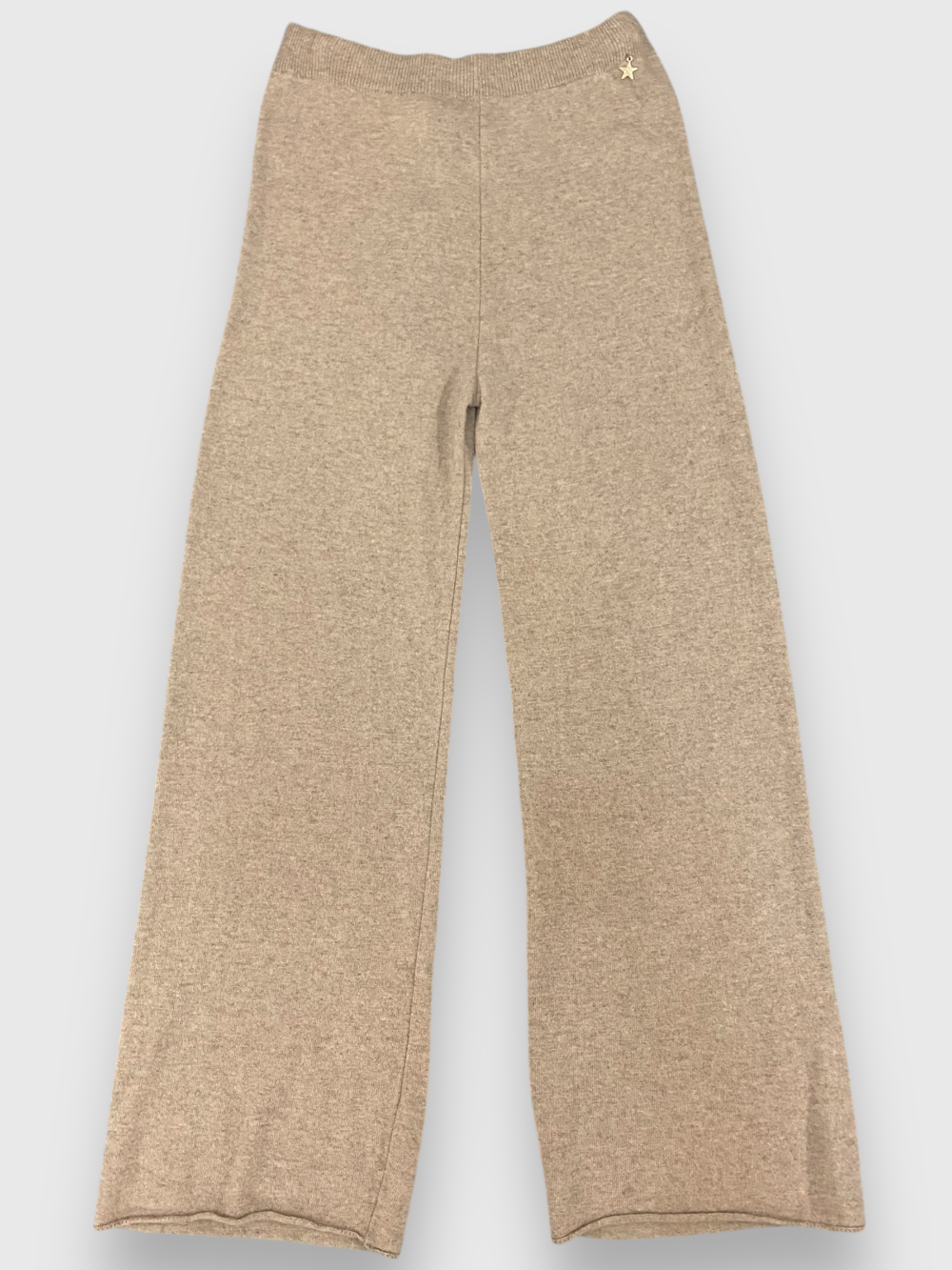 Pantalone beige in maglia Souvenir