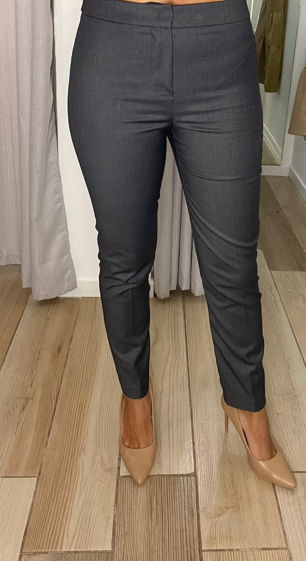 Pantalone dritto Susy mix Elite grigio