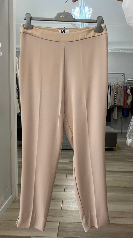 Pantalone dritto beige 