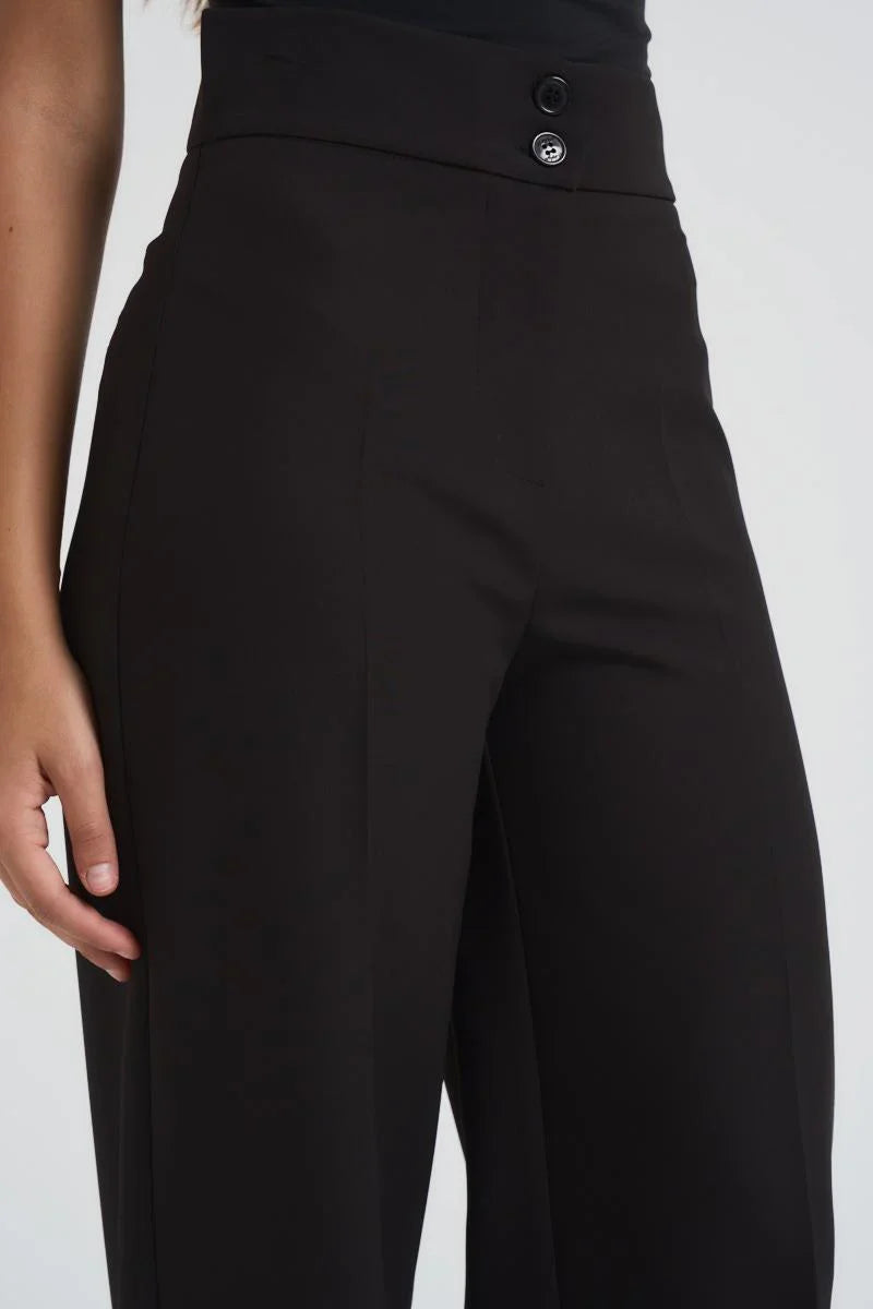 Pantalone palazzo Maryley nero dettaglio
