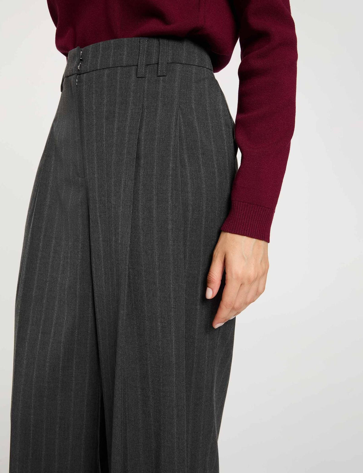 Pantaloni Morgan de toi gessati - 262-PRIK.F-dettaglio-da vicino