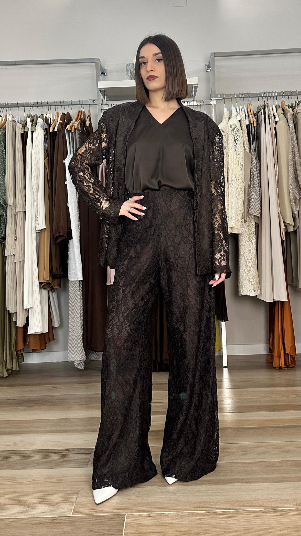 Pantaloni in pizzo Lokita dettaglio