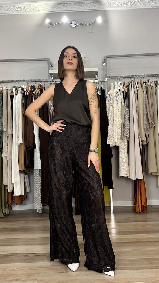 Pantaloni in pizzo Lokita frontale