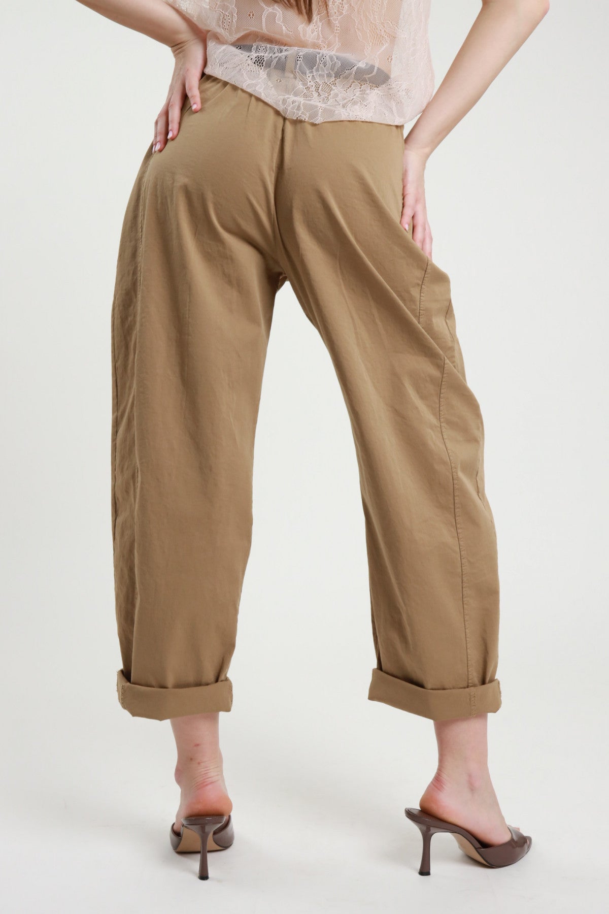 PantaloniingabardinaSusymixcammelloretro