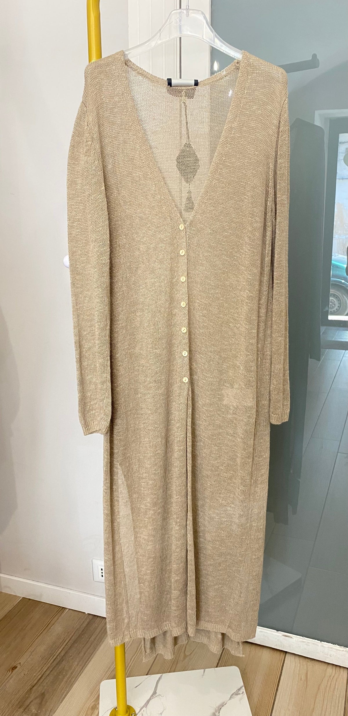Souvenir cardigan lungo beige