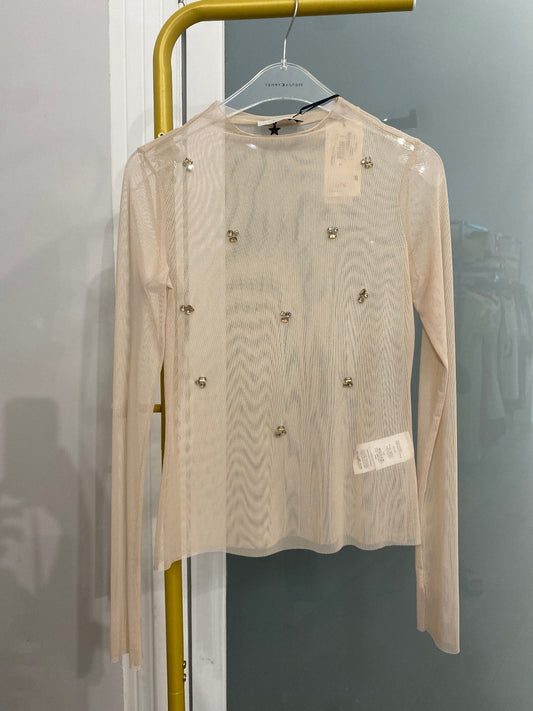Souvenir maglia tulle e strass