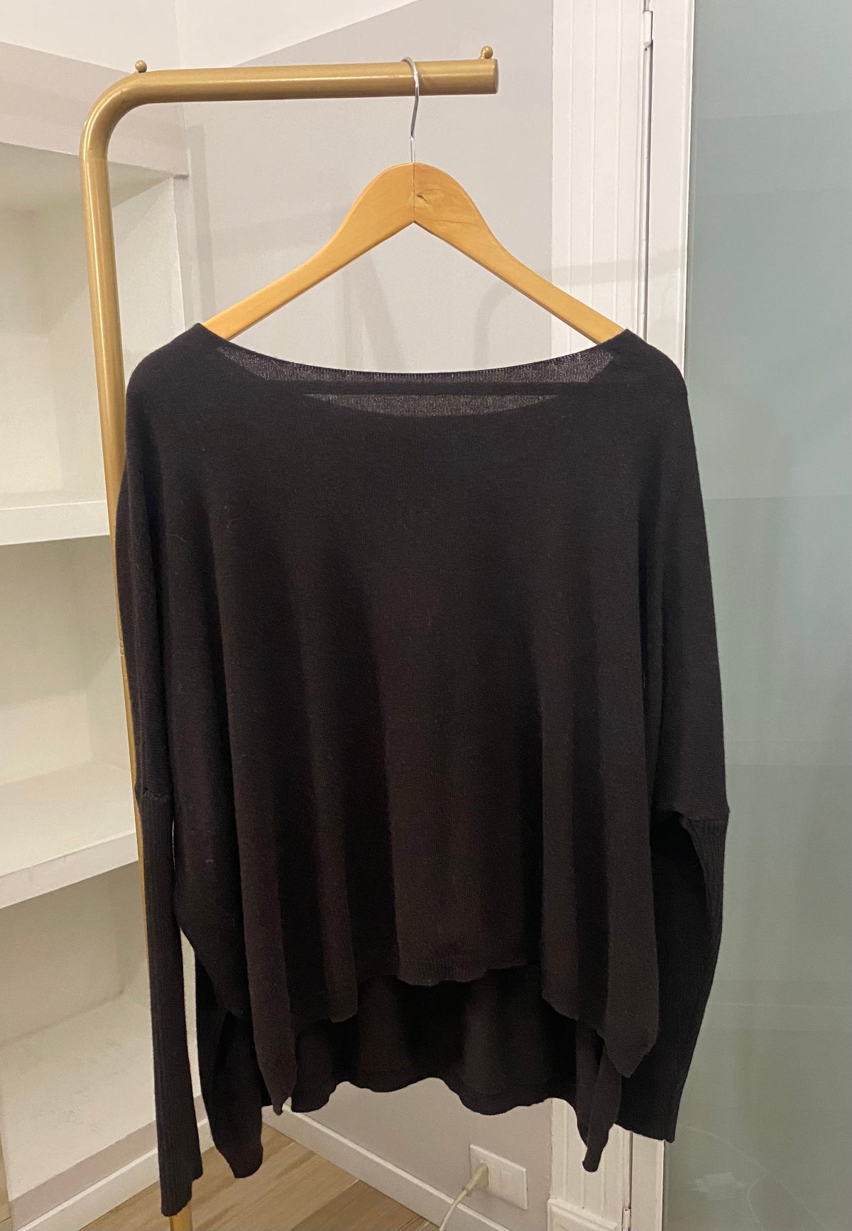 Souvenir maglioncino in lana moro