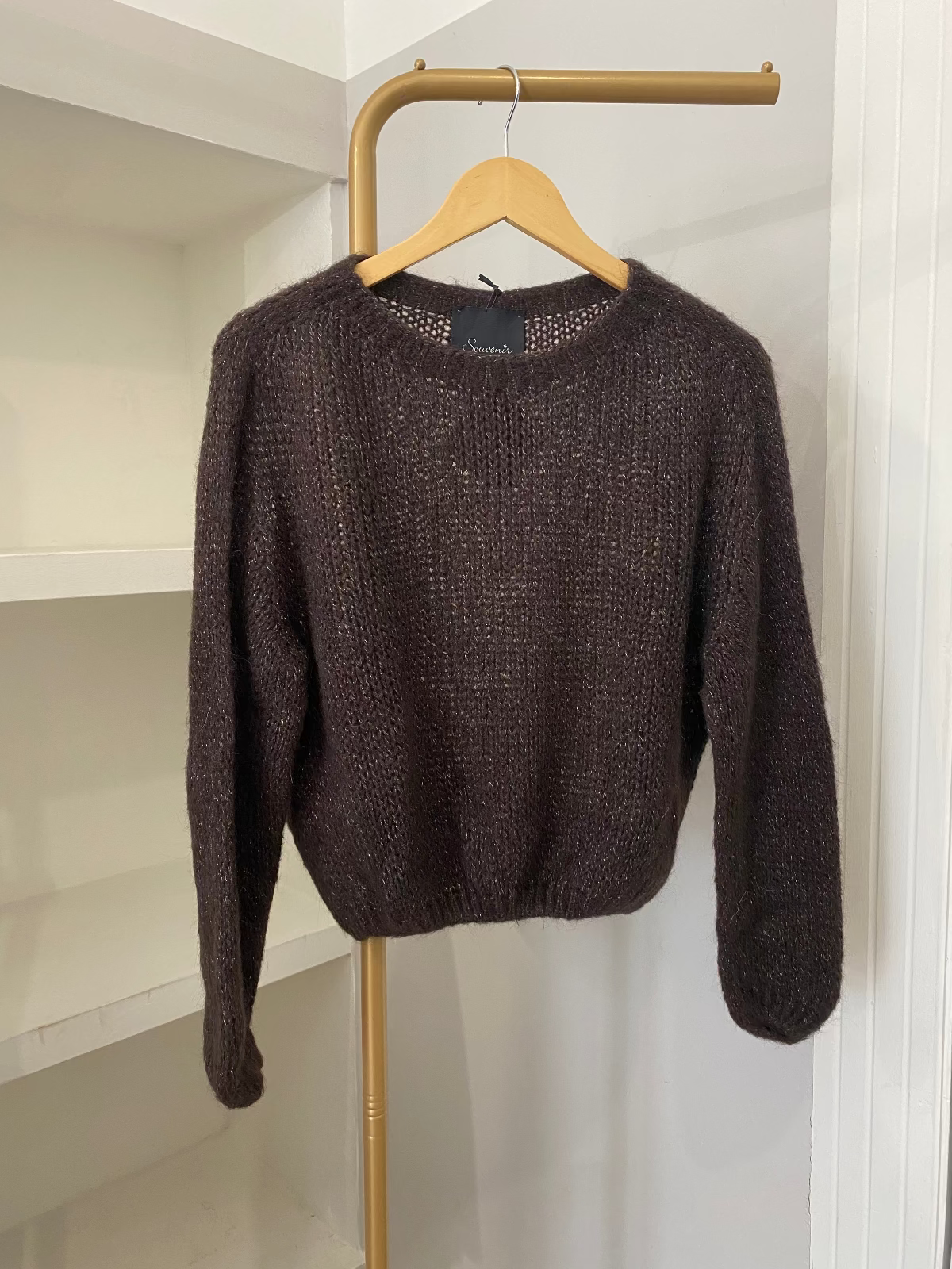 Souvenir maglione in lurex moro