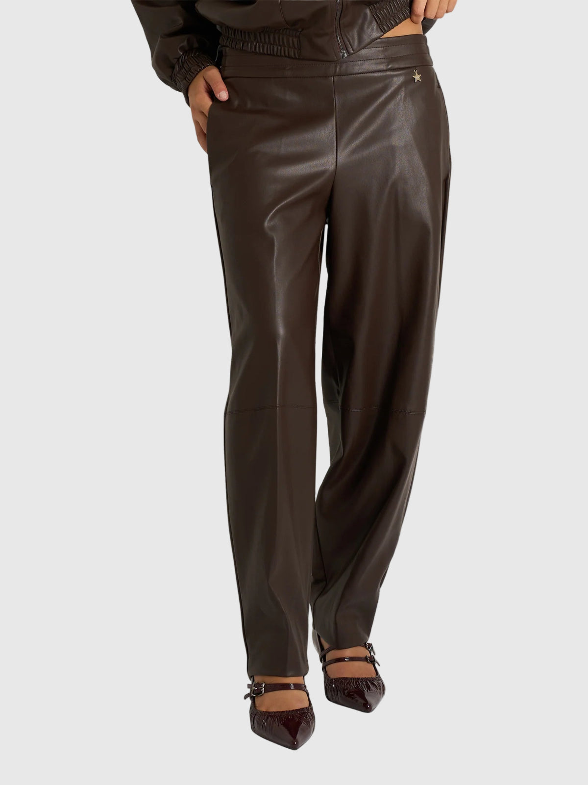 Souvenirpantaloneinecopellemarronefrontale