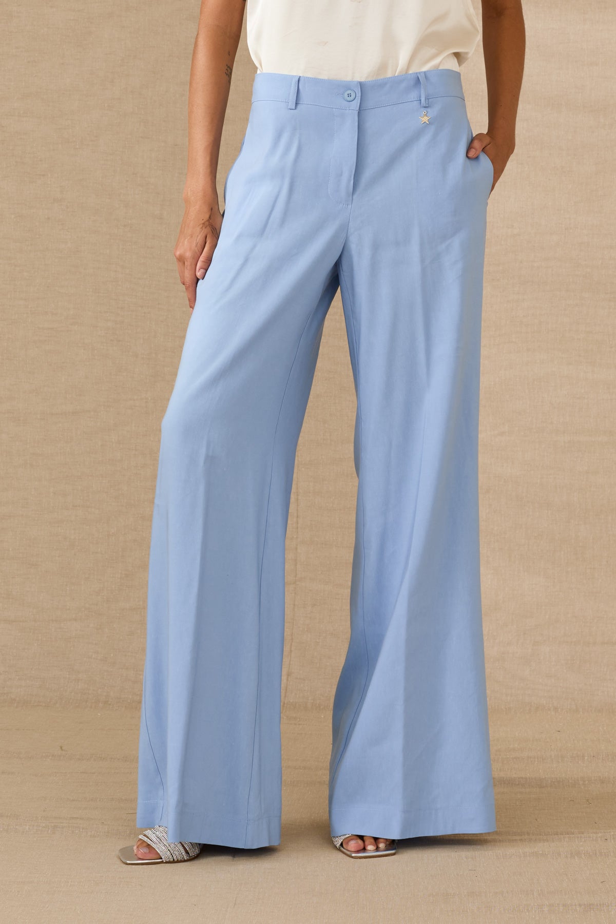 Souvenirpantalonepalazzocelestefrontale