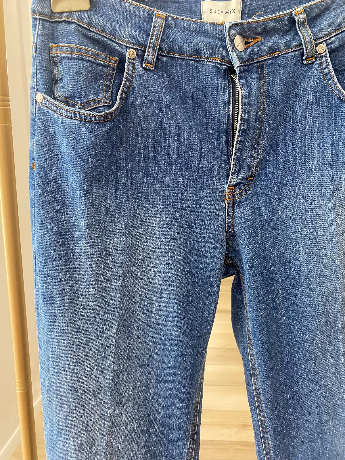 Susy mix jeans a zampa dettaglio