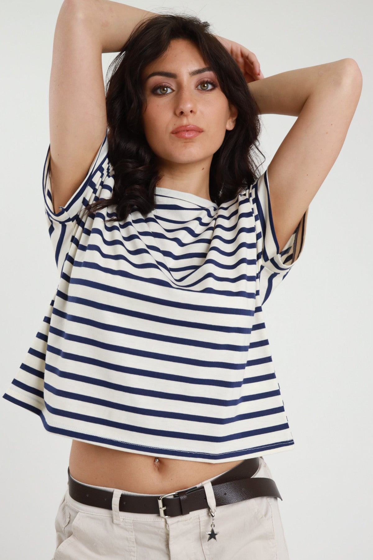 Susy_mix_t-shirt_a_righe_blu