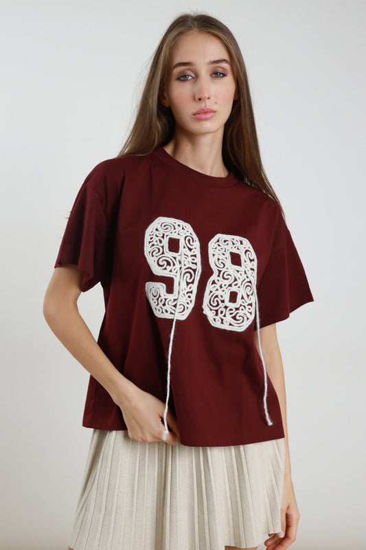 Susymixt-shirtoverbordeaux