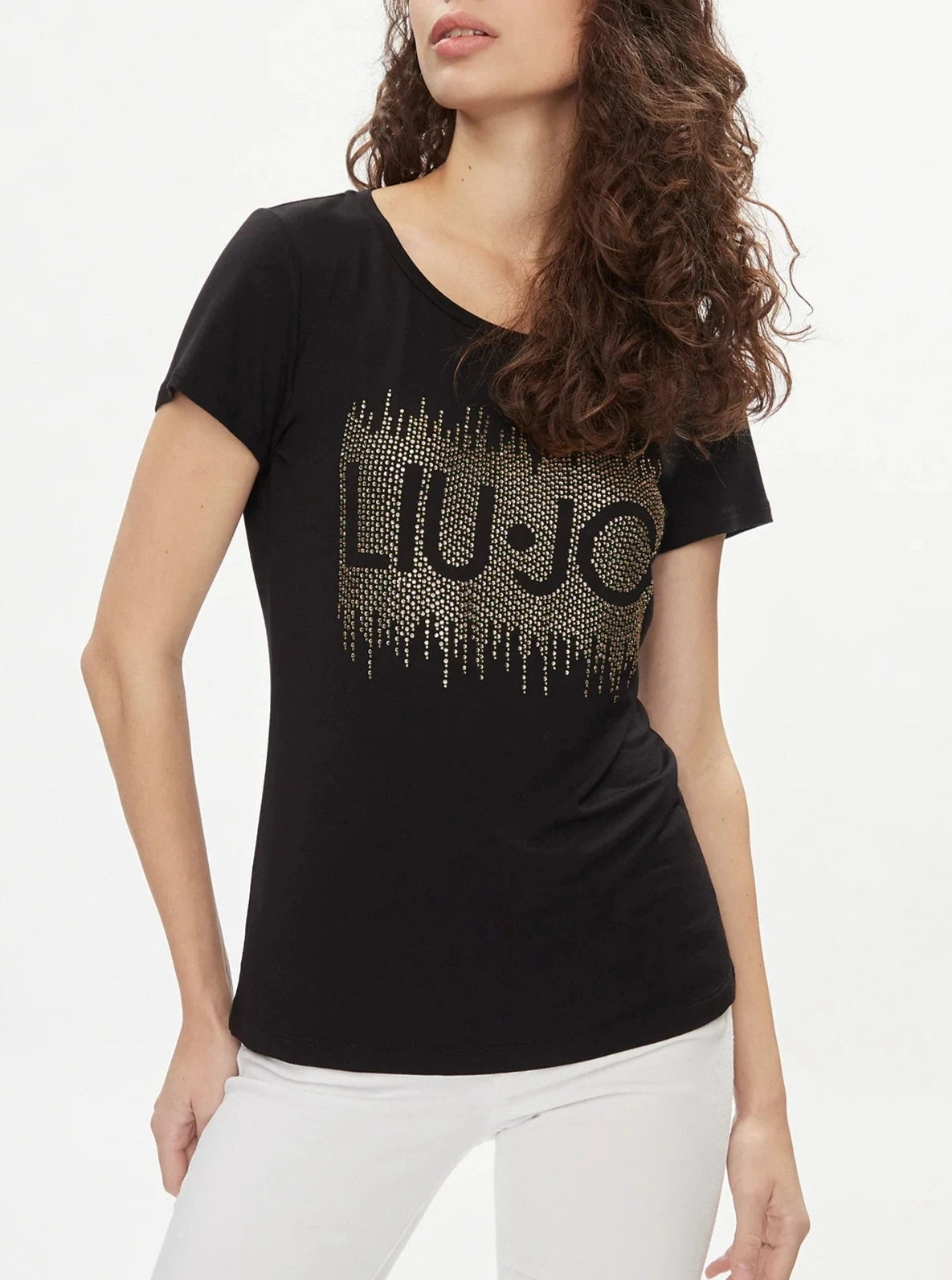 T-shirt Liu Jo logo strass