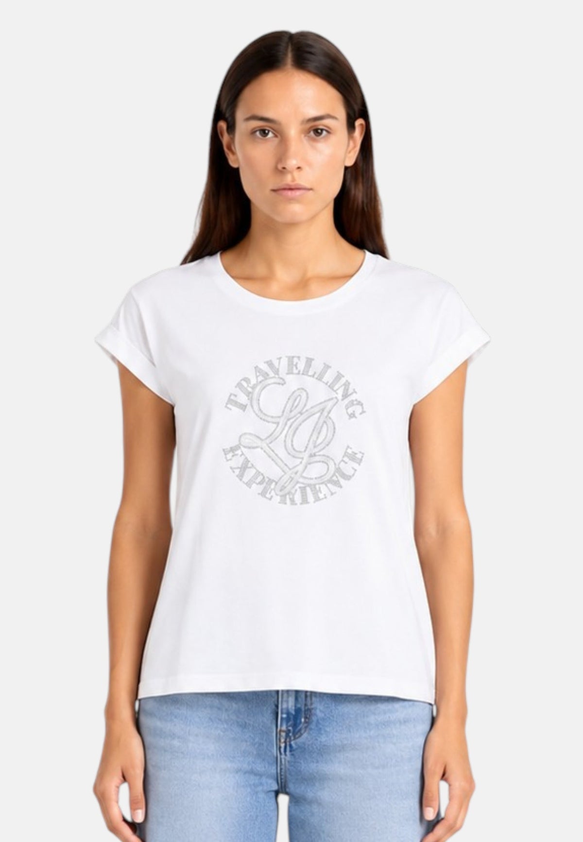 T-shirtLiuJotravelbianco