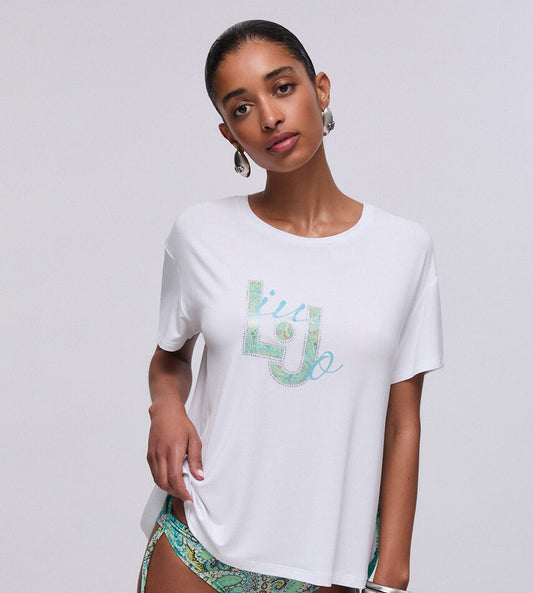 T-shirt_Liu_Jo_a_portafoglio_bianca