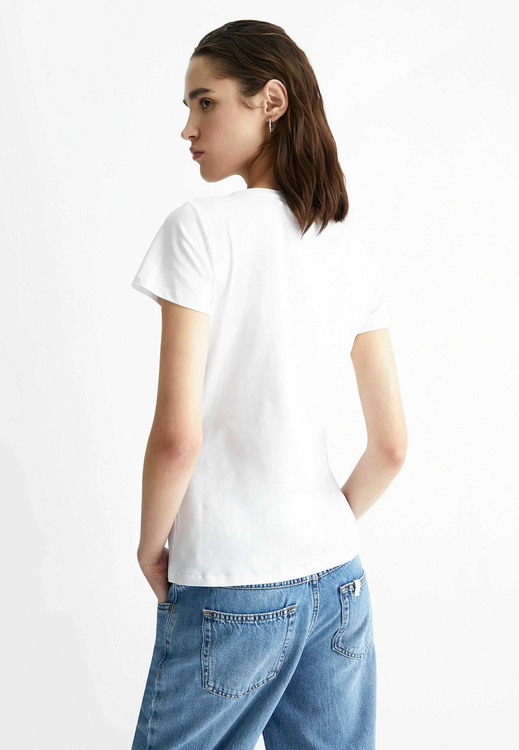 T-shirt bianca Liu Jo logo retro