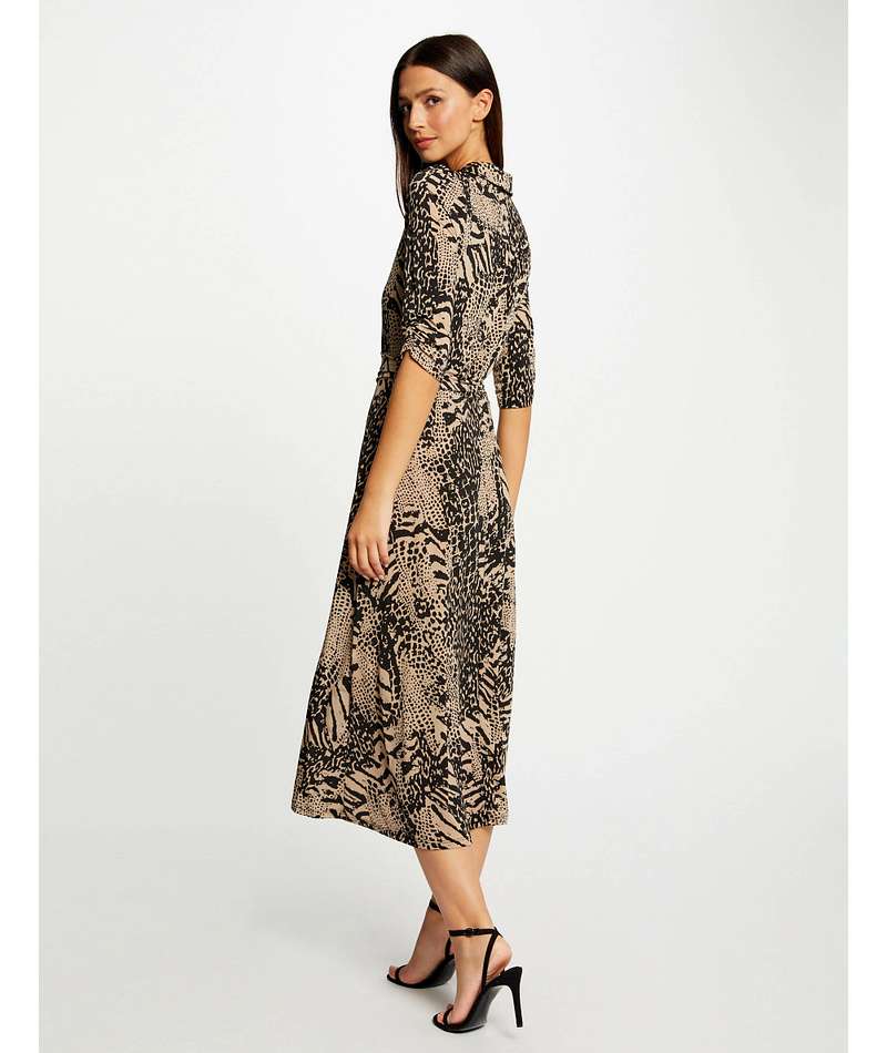 Morgan de toi abito midi animalier - Premium ABITO MIDI from MORGAN DE TOI - Just €75! Shop now at Amaltea